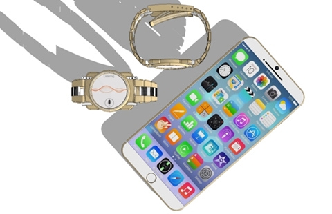 漫画风设计师心中的iPhone6和iWatch