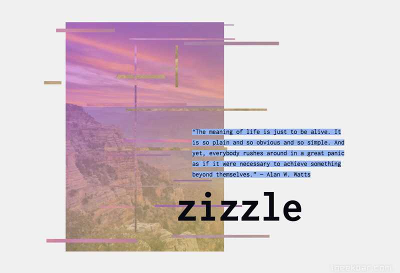用CSS和JavaScript就能实现的海报滤镜效果