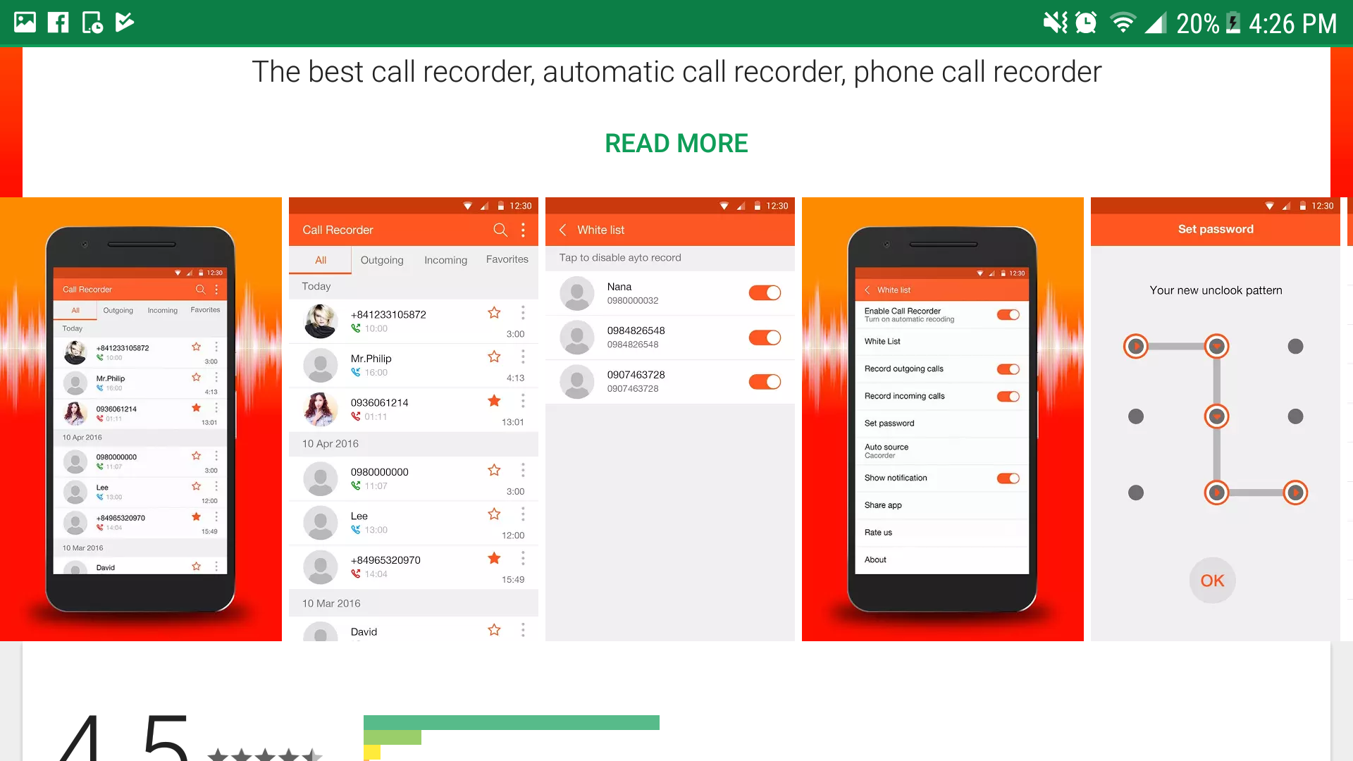 谷歌应用商店优秀ASO屏幕截图示例